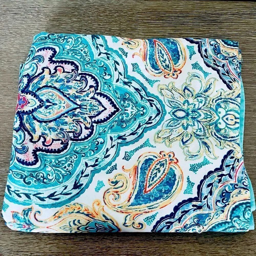 Paisley Turquoise Blue Pillowcase Sham - Picture 6 of 6
